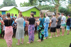 Song and dance for the locals