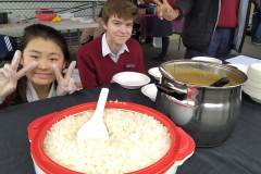 May  enjoys the smell of Butter Chicken