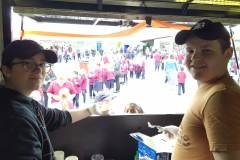 Caragh and Joel sell their Pikelets and Ice Cream