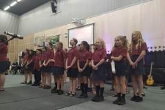 Primary Choir opening Prize Giving.