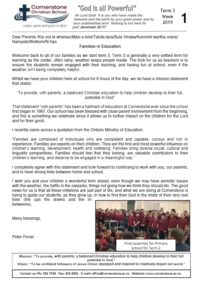 Term 3 Week 1 Newsletter