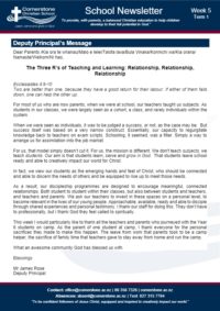 Newsletter Term 1 Week 5