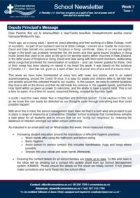 Newsletter Term 1 Week 7