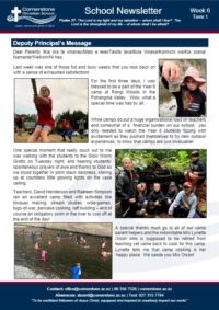 Newsletter Term 1 Week 6