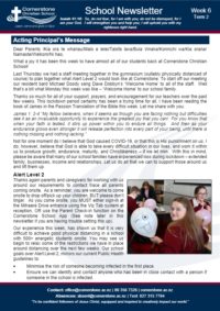 Newsletter Term 2 Week 6
