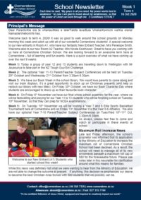 Newsletter Term 4 Week 1