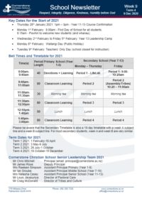 Newsletter Term 4 Week 9