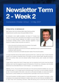 Newsletter Term 2 Week 2