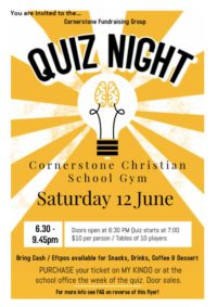 Cornerstone Fundraising Quiz Night