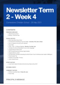 Newsletter Term 2 Week 4