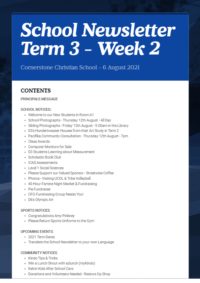 Newsletter Term 3 Week 2