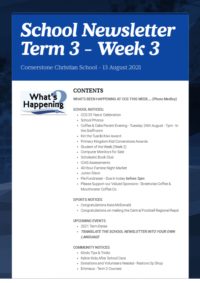 Newsletter Term 3 Week 3