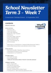 Newsletter Term 3 Week 7
