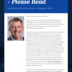 Urgent Information – Please Read