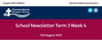 School Newsletter – Term 3 Week 4