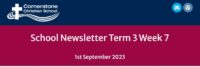 School Newsletter – Term 3 Week 7