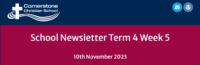 School Newsletter – Term 4 Week 5