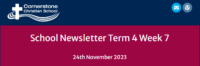 School Newsletter – Term 4 Week 7