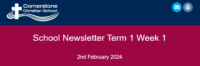 School Newsletter – Term 1 Week 1