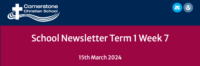 School Newsletter – Term 1 Week 7